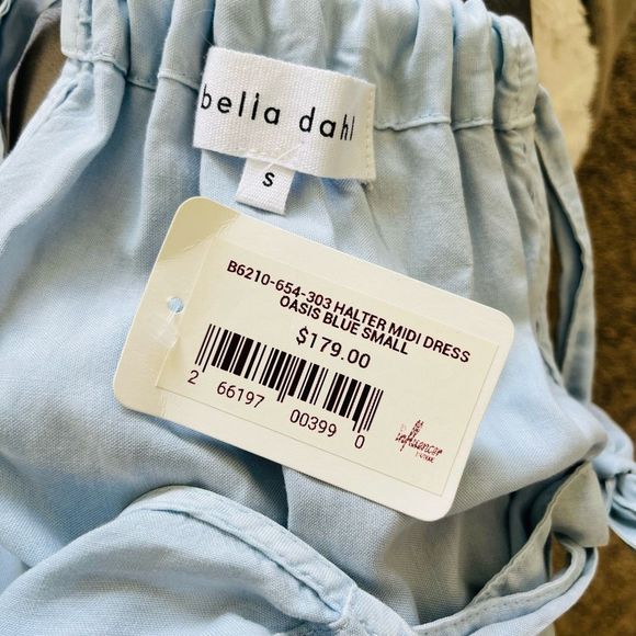 Bella Dahl Light Blue Midi Dress - Picture 3 of 8